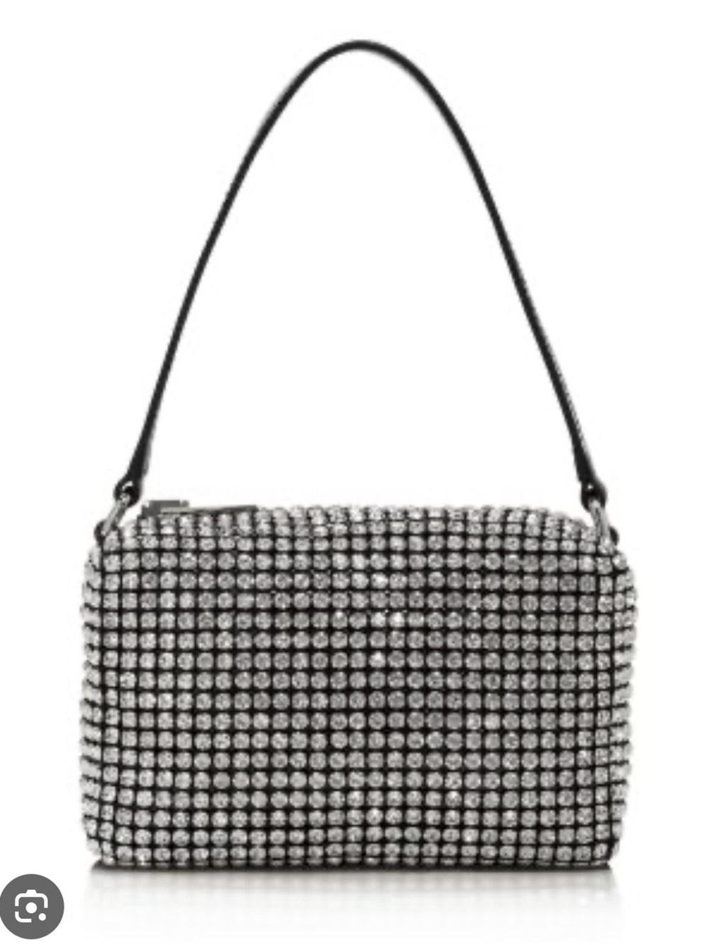 Alexander Wang Silver Crystal Mini Bag with Black Strap - Picture 2 of 16